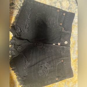Black Aeropostale Boyfriend Short